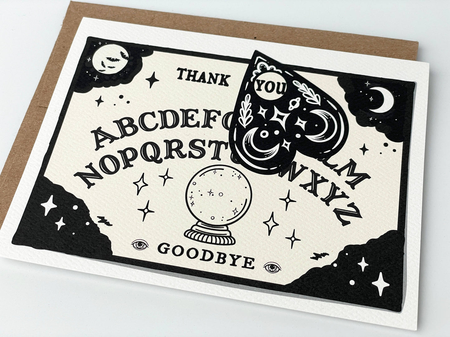 Ouija Board Thank You Greeting Card