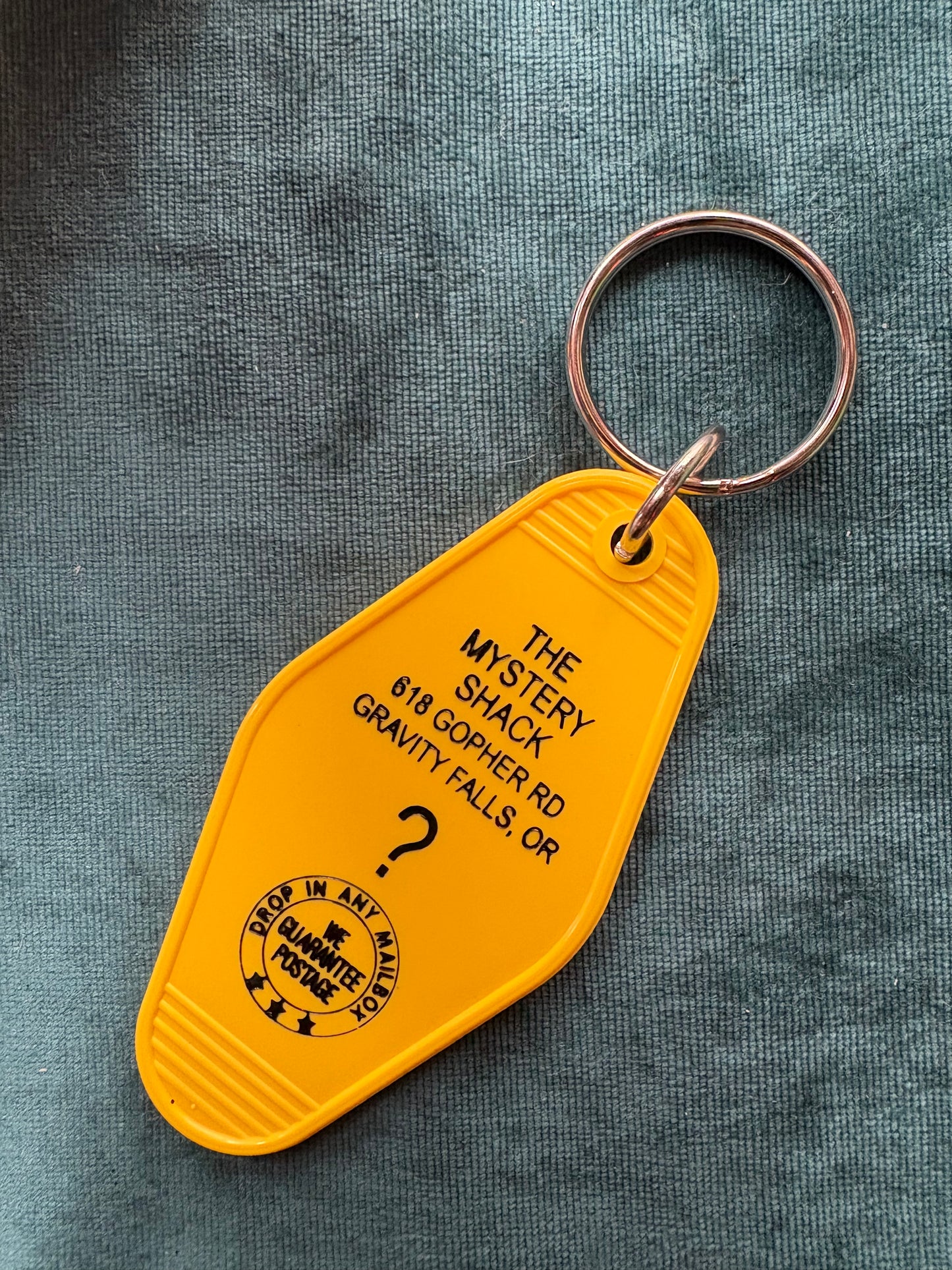 Gravity Falls-inspired Mystery Shack keychain