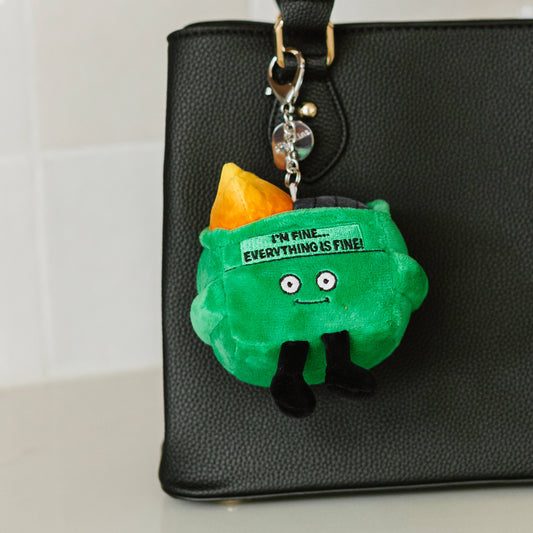 Dumpster Fire Punchkins Plush Bag Charm