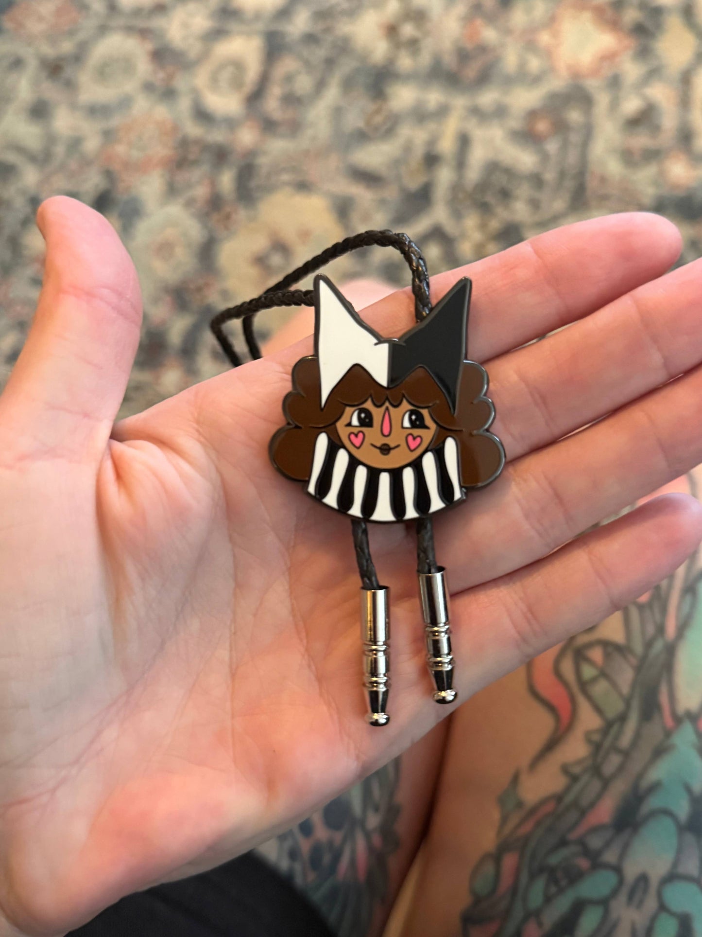 Clown Bolo Tie - Green hair