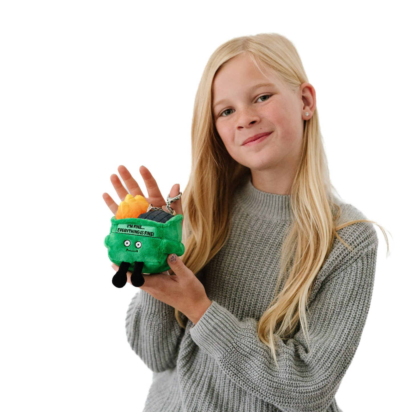 Dumpster Fire Punchkins Plush Bag Charm