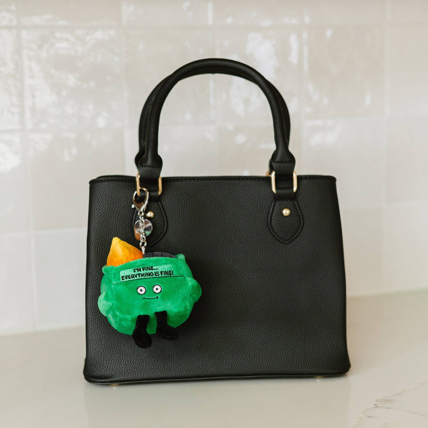 Dumpster Fire Punchkins Plush Bag Charm