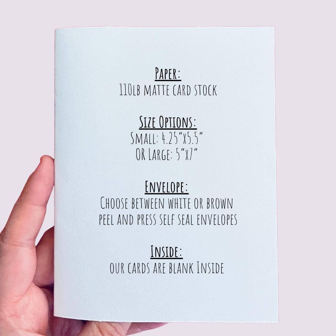 Gothic Black Rose Friendship Thank You Card