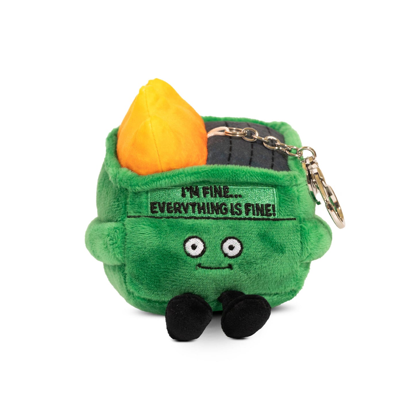 Dumpster Fire Punchkins Plush Bag Charm
