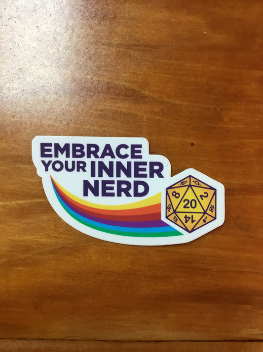 EMBRACE YOUR INNER NERD STICKER