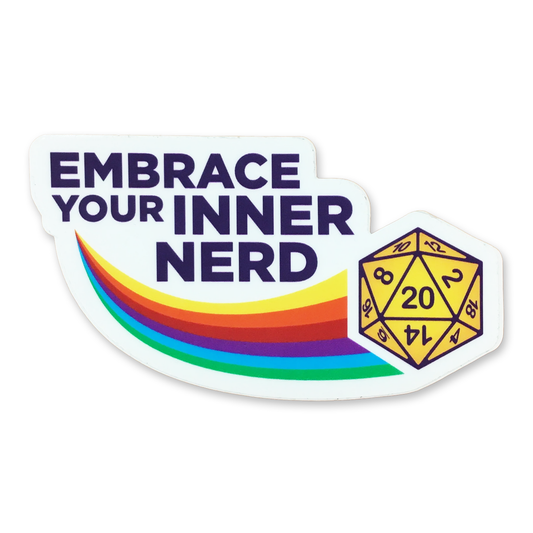 EMBRACE YOUR INNER NERD STICKER