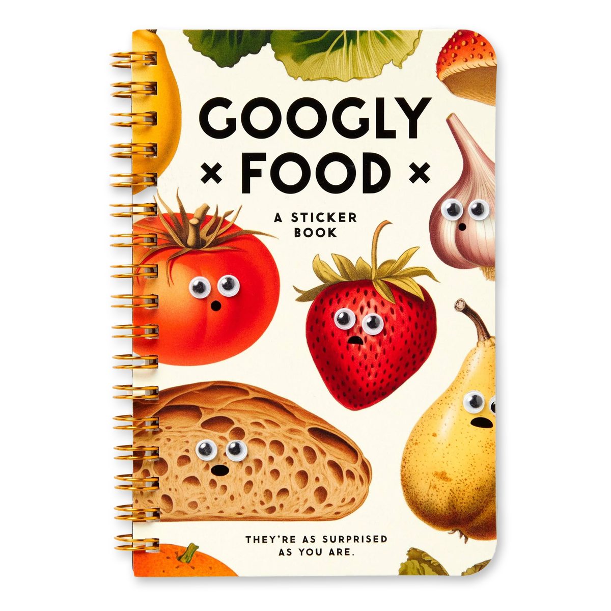 Brass Monkey Googly Food Sticker Book