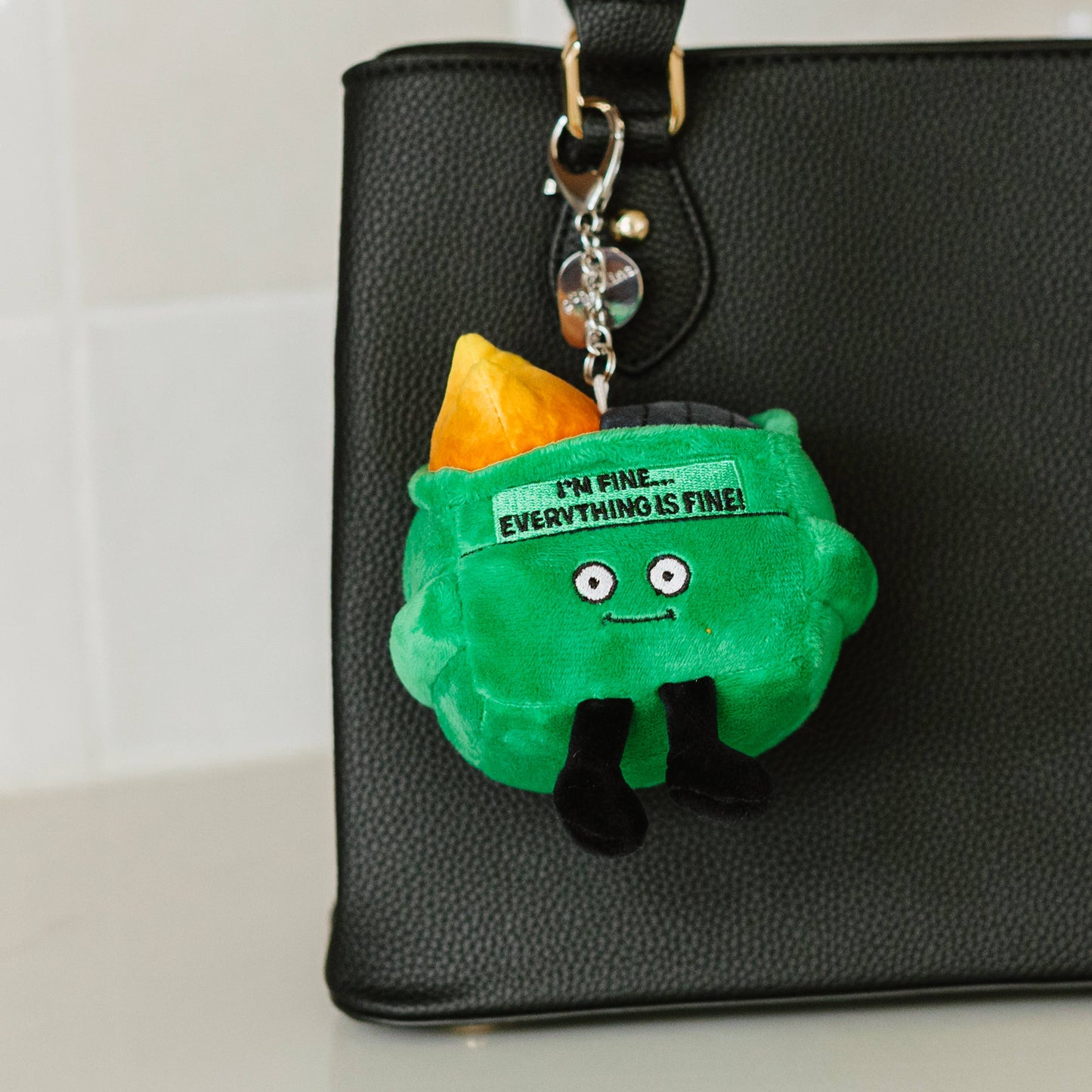 Dumpster Fire Punchkins Plush Bag Charm