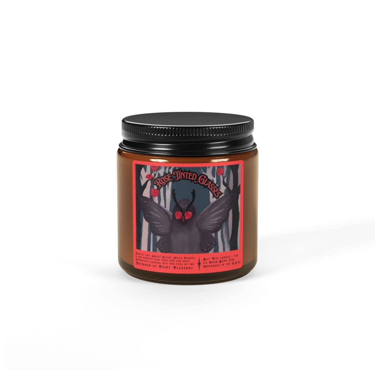 Rose Tinted Glasses Mothman Love Valentine’s Day Soy Candle